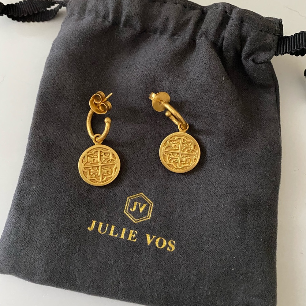 Julie Vos coin earrings